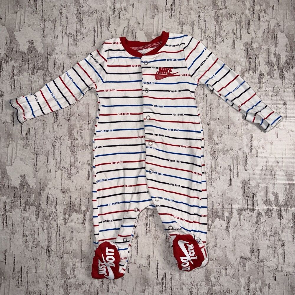 Nike Baby Boy Coverall 3 Months Red White And Blue